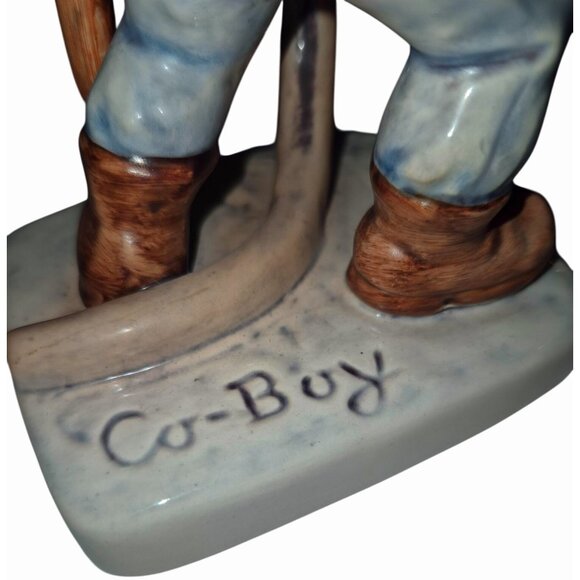 Vintage Ceramic Fireman Goebel Gnome Figurine Red Hat Holding Hose - Picture 8 of 11